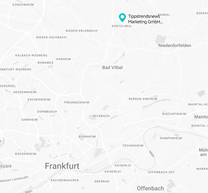 Wir betreuen unsere Kunden in Frankfurt und Umgebung.